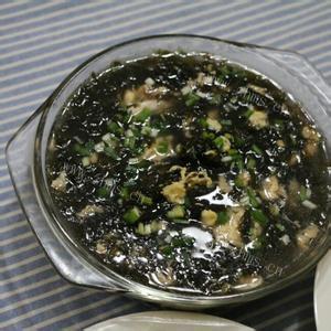 营养的虾皮紫菜豆浆