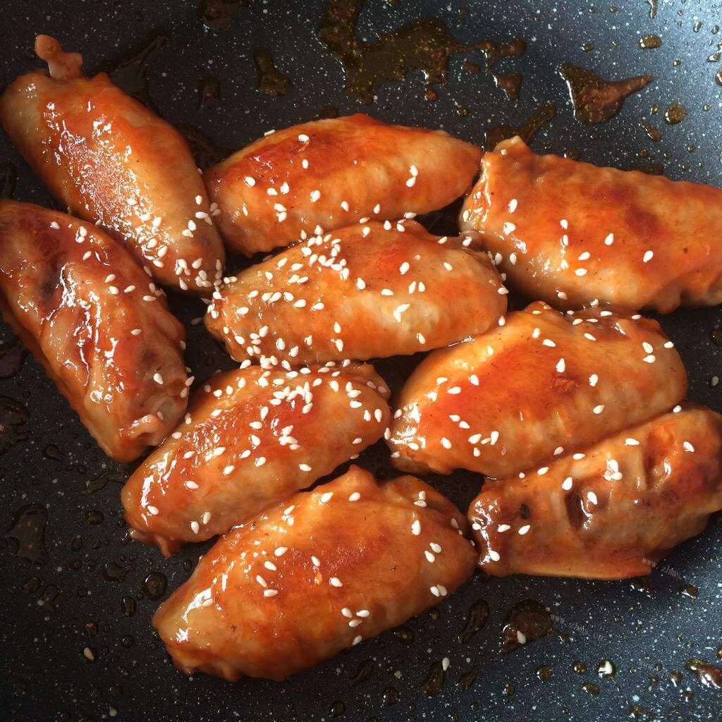 好吃的油焗芝麻鸡翅
