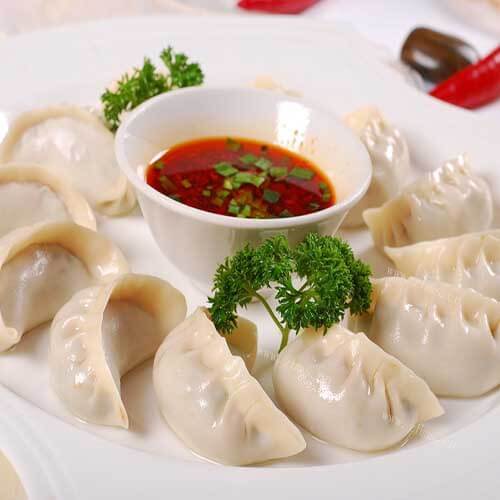 美味的瘦肉豆角蒸饺