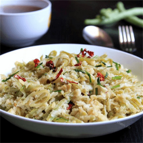 「手工美食」豆角麦饭