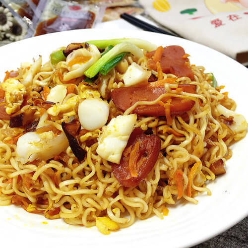好吃西葫芦肉丝炒面
