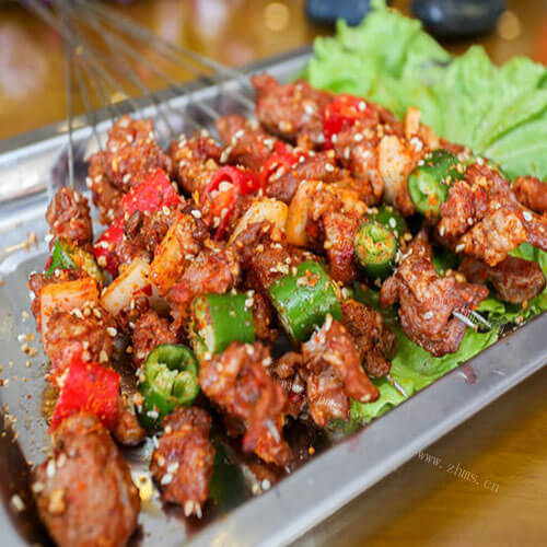 美味法式黑椒烤肉串