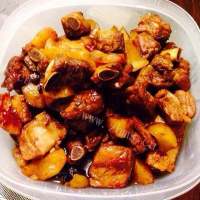 好吃的香菇腐竹烩土豆