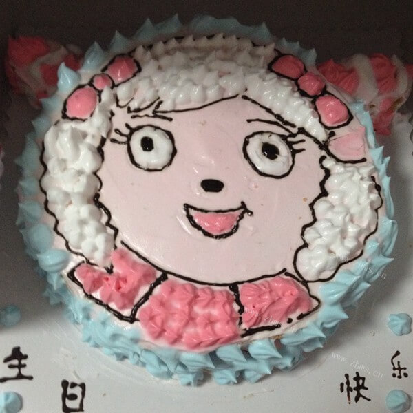 可爱美羊羊蛋糕