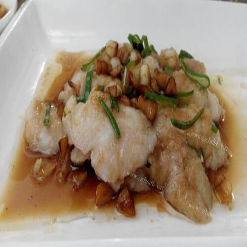 美味的蒜香鱼片