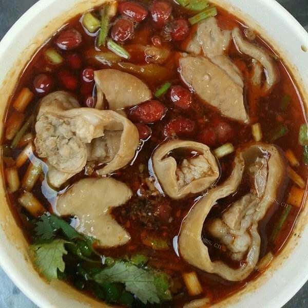筋道可口肥肠鸡蛋面