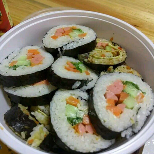 好吃的土豆鸡蛋寿司