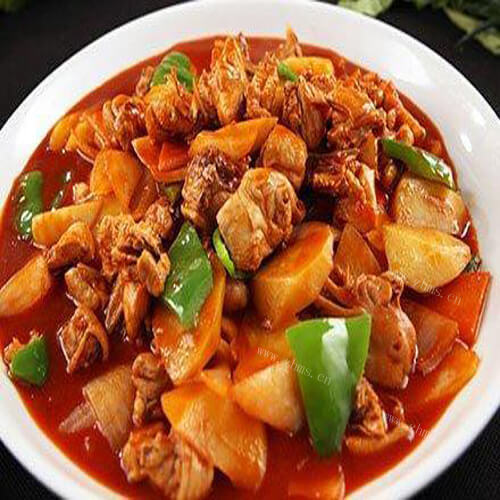 美味香辣大盘鸡