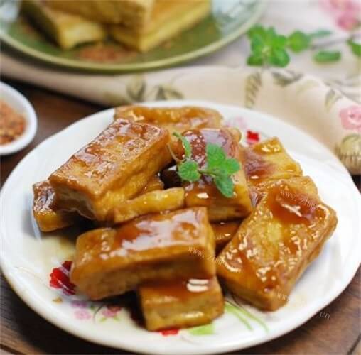 自制糖醋黄金豆腐 