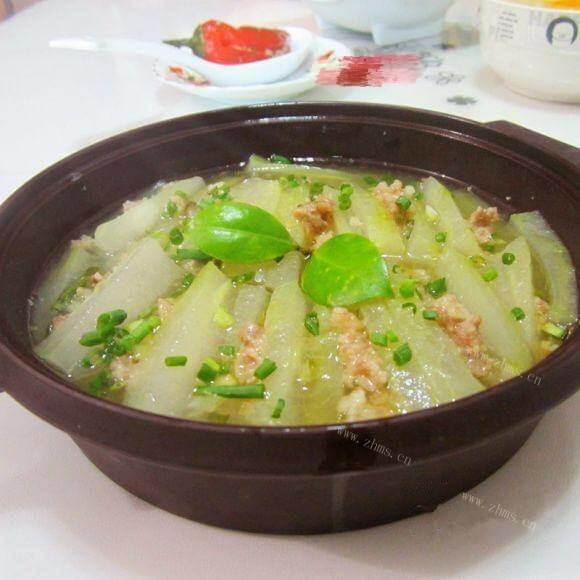 美味的肉泥冬瓜汤