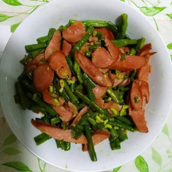 美味豆角火腿