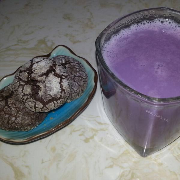 我的迷情紫薯豆浆