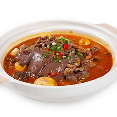 好吃的香辣鸭血豆腐