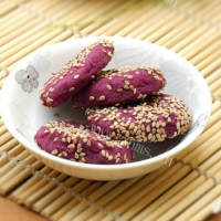 芝麻南瓜紫薯饼