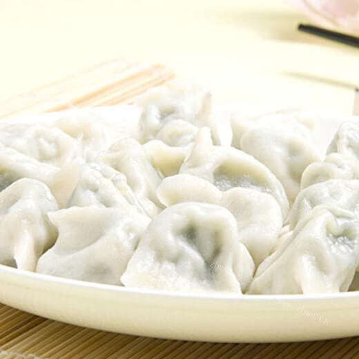 美味的手工香菇大白菜水饺