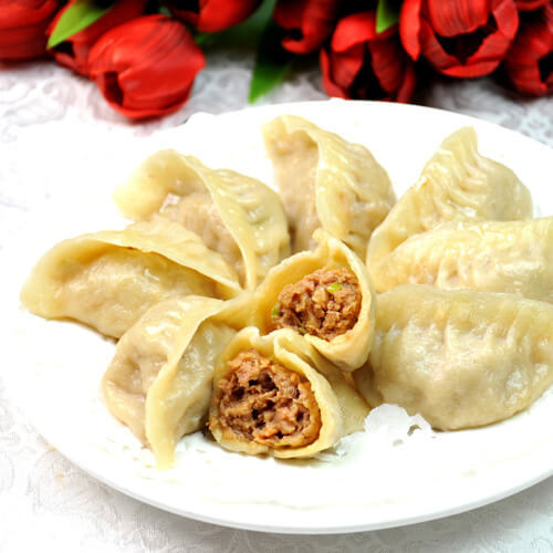 好吃的蒸粗粮素饺