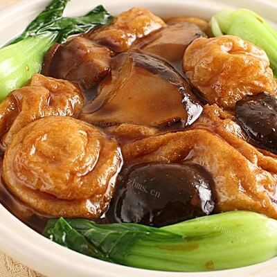 美味的香菇面筋炒素