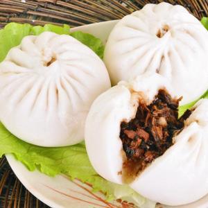 好吃的火腿榨菜肉包子