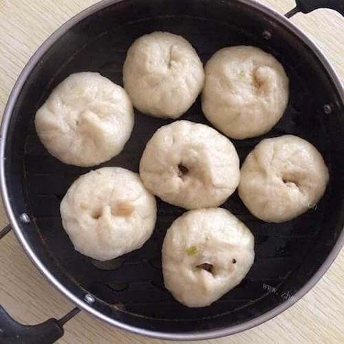 美味的猪肉生菜小笼包