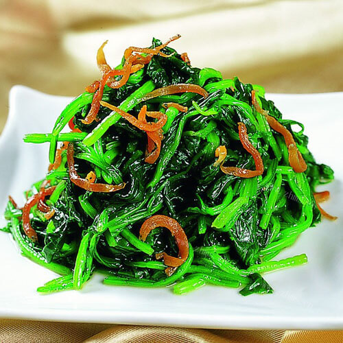 美味的双酱拌小菠菜