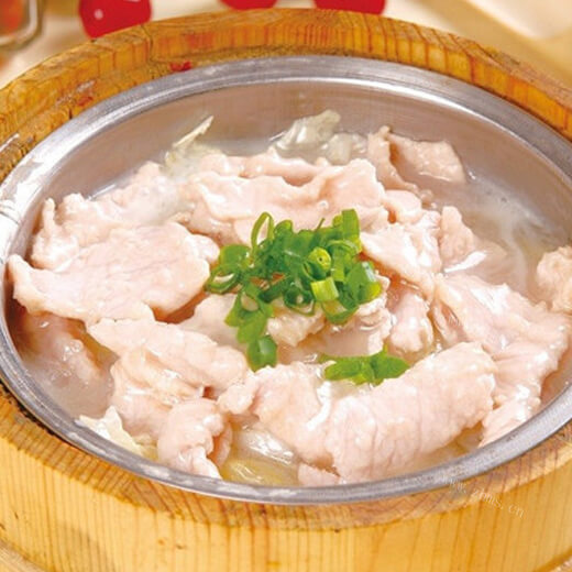 自制肉末蚕豆汤