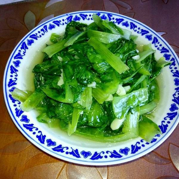 好吃的生菜炒豆皮