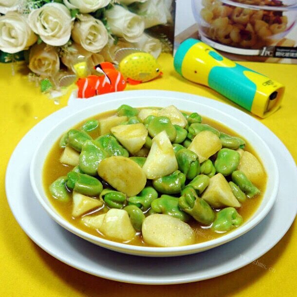 美味咖喱茭白蚕豆
