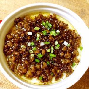 美味肉糜蒸蛋