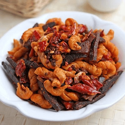 麻花煸牛肉