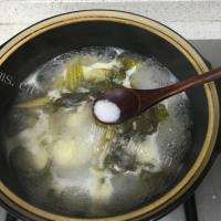 营养的茨菰咸菜汤的做法图解十