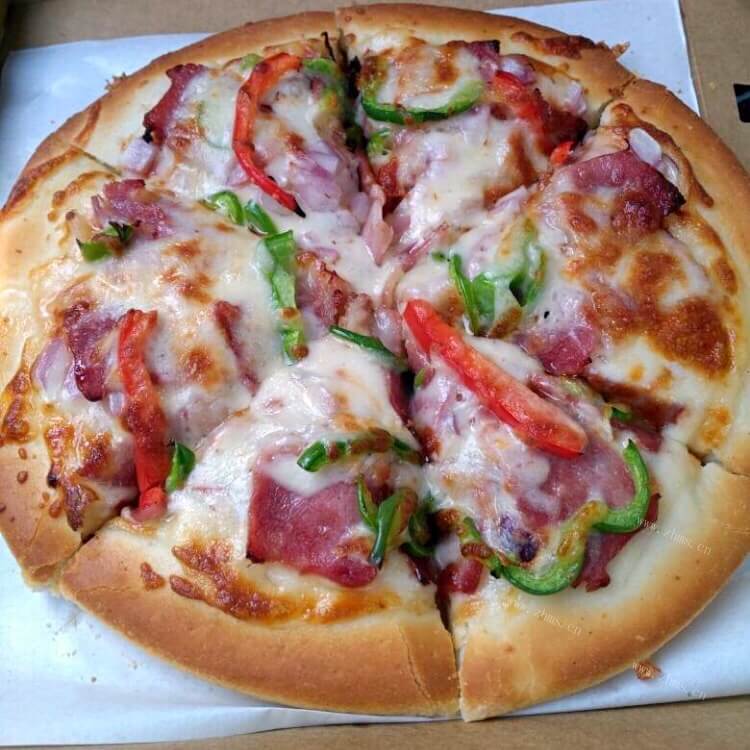 好吃的 鸡肉培根批萨