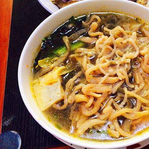 家常海带豆腐烩面