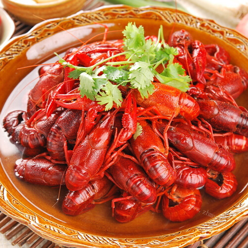 美味孜然大龙虾年糕