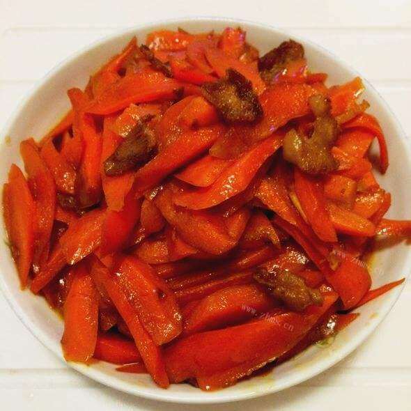好吃的干煸胡萝卜