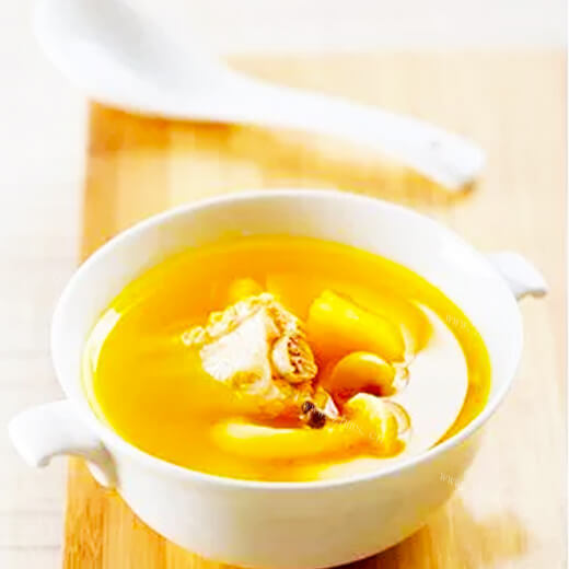 鸡血豆腐蘑菇汤