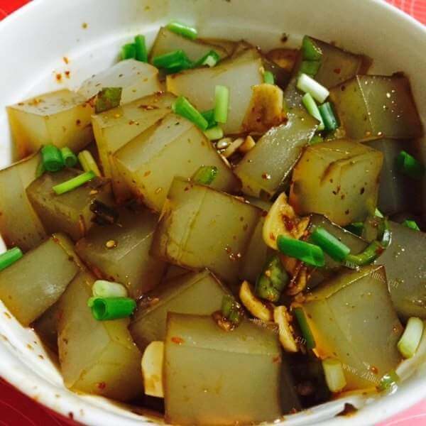 家常黄瓜蛋汤拌凉粉