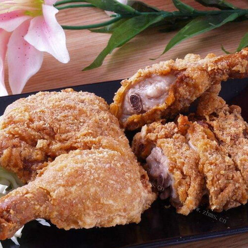 可口的酥皮炸鸡腿