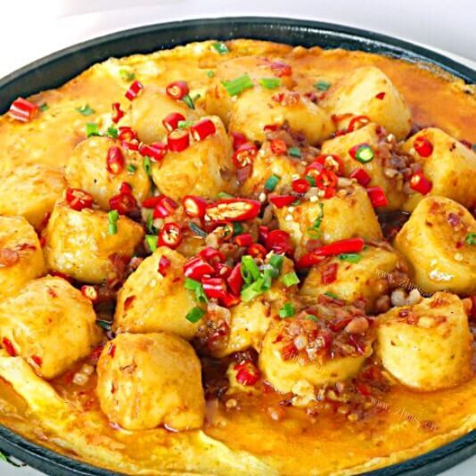 家常煎焖日本豆腐 
