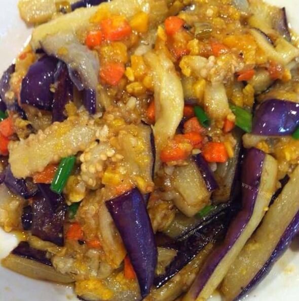 好吃的咸蛋肉沫茄子