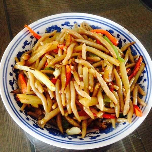 美味三椒炒莜面