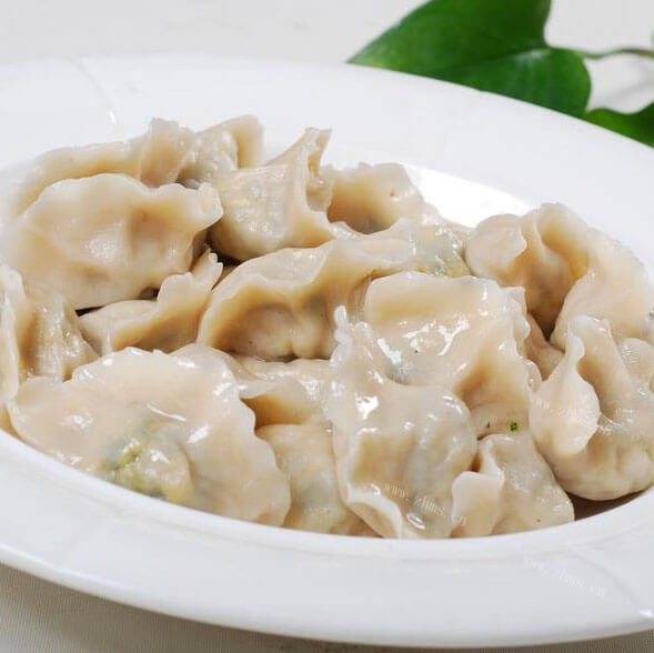 健康美味青菜鸡蛋饺子