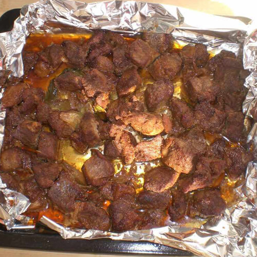 美味的锡纸羊肉