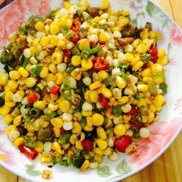 冬菇炒玉米