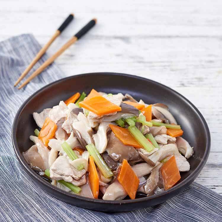 好吃的平菇肉片