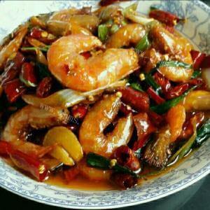 很好吃的油焖基围虾