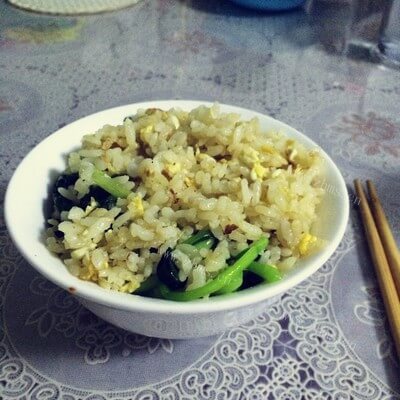 美味小青菜蛋炒饭