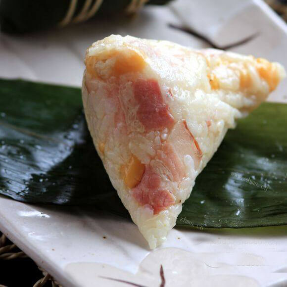 好吃的鹰嘴豆培根粽子