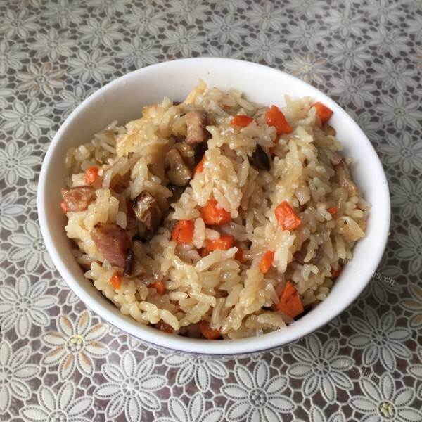 味道不错的干香菇咸饭