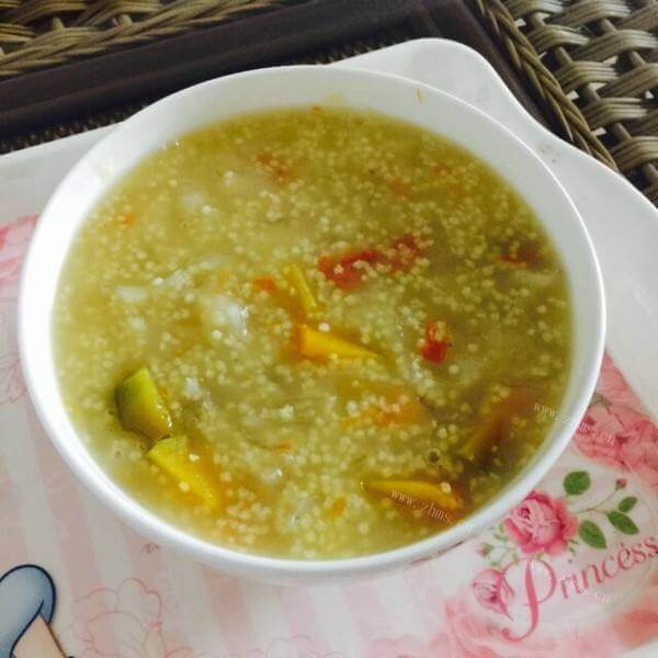 紫薯圆子小米粥
