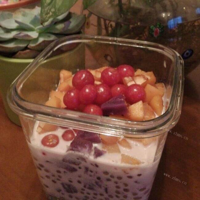 好吃的樱桃西米露